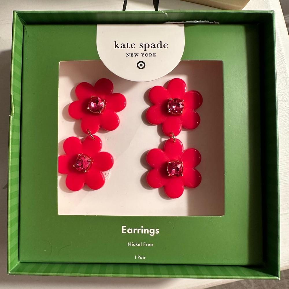 Kate Spade x Target Floral Linear Earrings